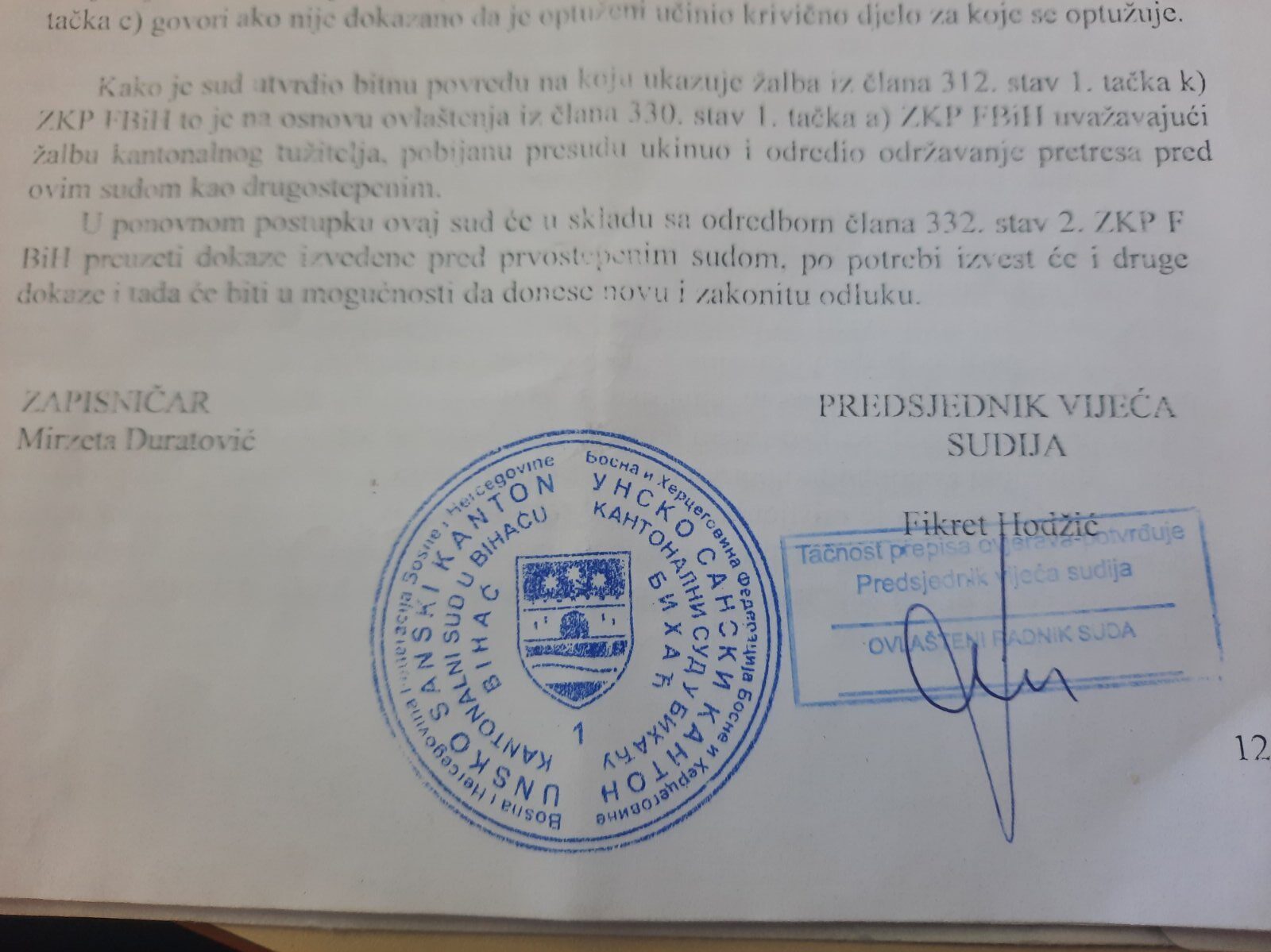 Drugostepena presuda- nalozen novi pretres na istom sudu