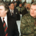 Ratni zločinci Radovan Karadžić i Ratko Mladić. Platforma X