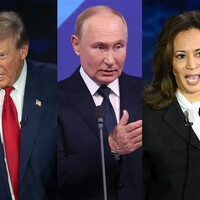 Vladimir Putin Kamala Harris Donald Trump