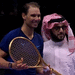 Rafael Nadal Saudijska Arabija Six Kings Slam Nadal i Turki sa zlatnim reketom (Foto: Screenshot)