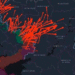Mapa napada dronova na Moskvu