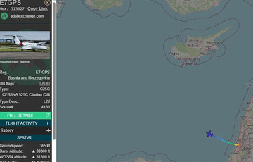 Milorad dodik 03 Avion Vlade RS a poletio iz Tel Aviva