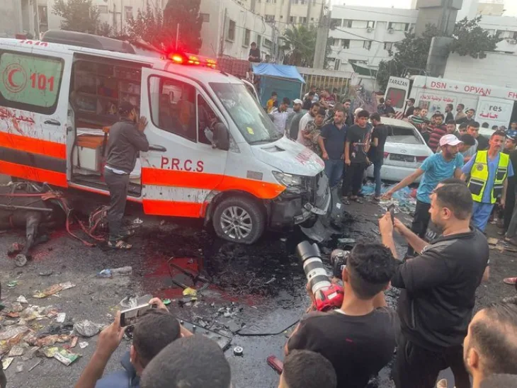 gaza bolnica konvoj hitna