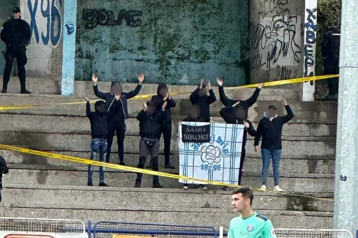 Navijači sirokog na gostovanju u Foči (Foto: Škripari Široki Brijeg/Facebook)