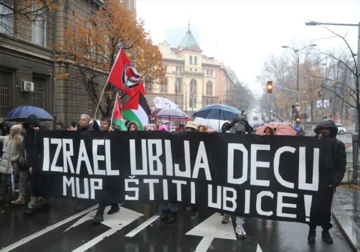 SRBIJA I PORED ZABRANE U BEOGRADU ODRZAN SKUP PODRSKE PALESTINI 872x610 AA