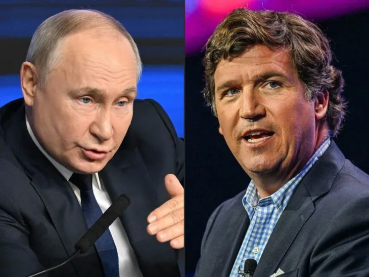 vladimir Putin Tucker Carlson novinar