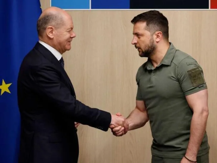 Volodim Zelensky Olaf scholz
