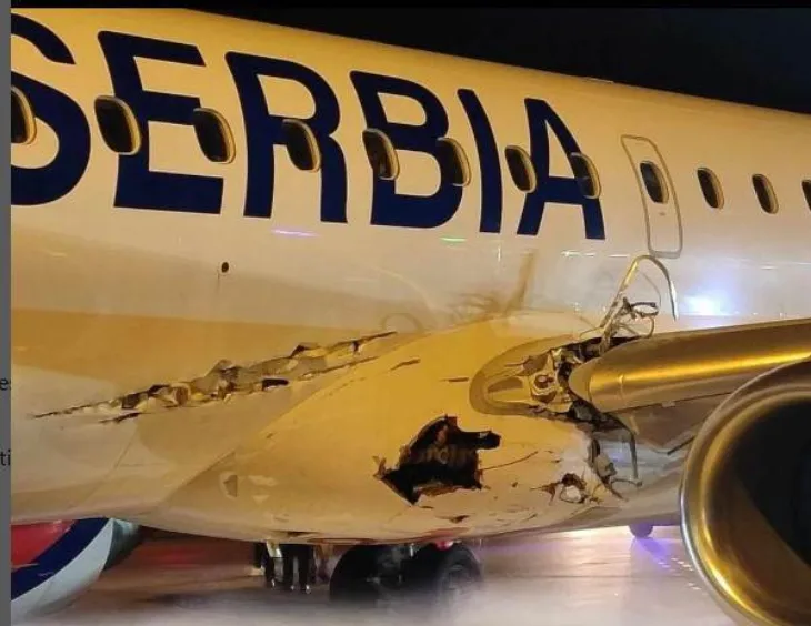 Avion ostecenje Srbija Screenshot