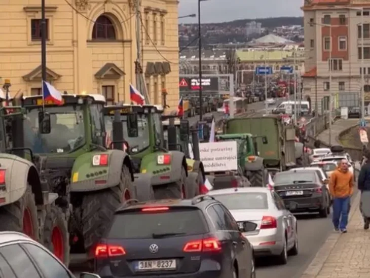 Ceska protesti poljoprivrednici