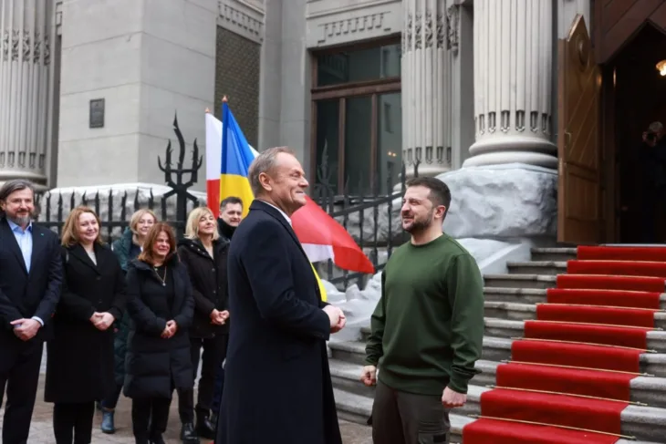 Donald Tusk i Volodimir Zelensky foto zelenski
