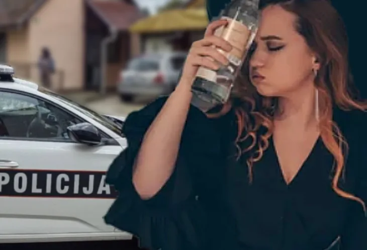 Policija pijana djevojka