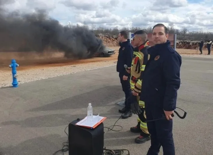 vatrogasci poligon za obuka Foto: Civilna zaštita ZHK