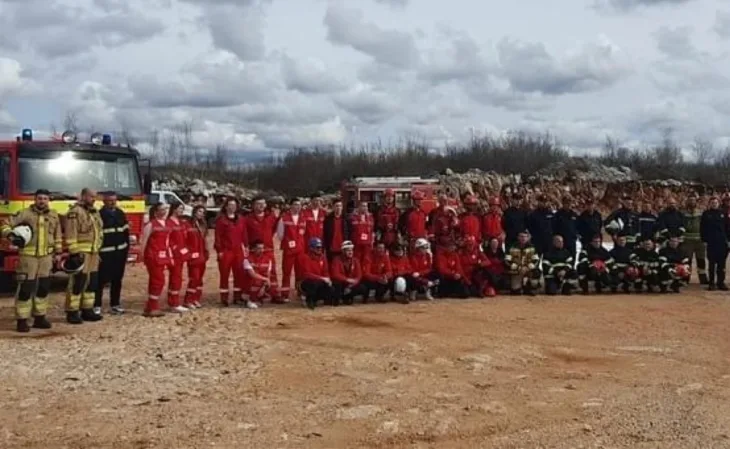 vatrogasci poligon za obuka Foto: Civilna zaštita ZHK