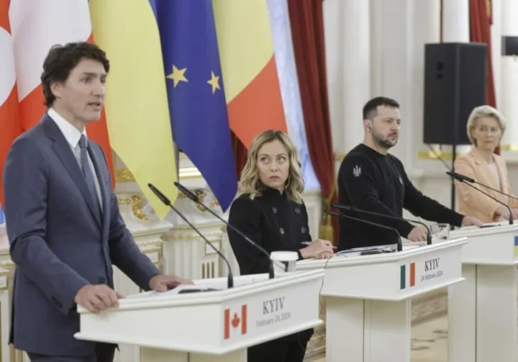 Justin trudeau meloni 872x610 EPA