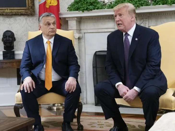 Donald Trump Viktor Orban foto Bloomberg