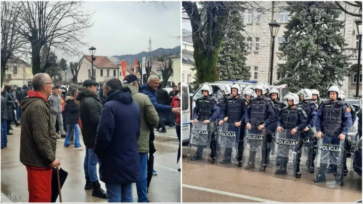 Crna Gora Protesti antena M