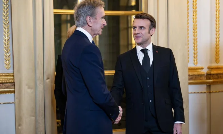 Emanuel macron Bernard Arnault   profimedia