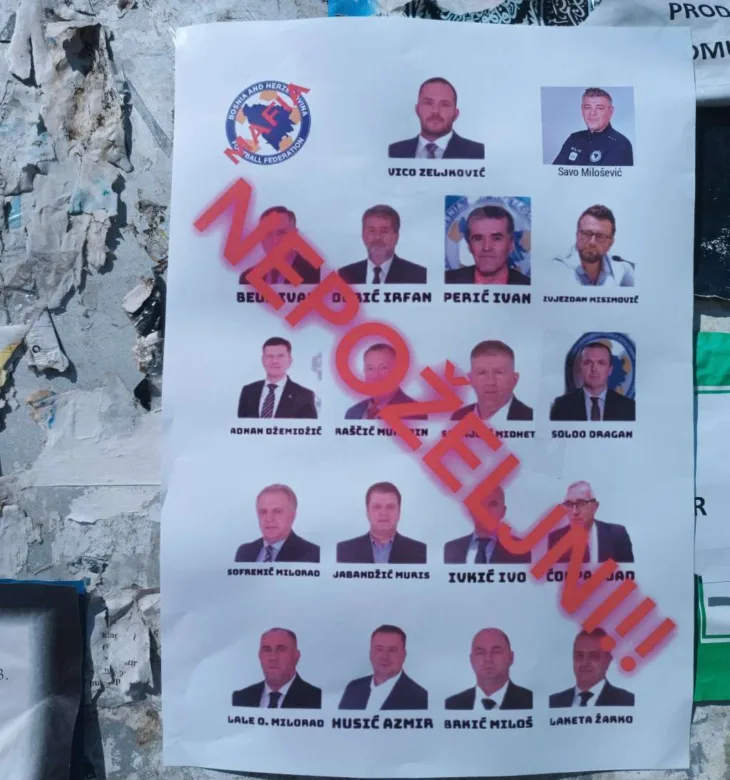 Zenica plakati nepozeljni NS Bi H