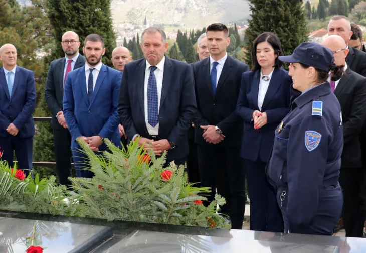 Jozo Leutar  Delegacija HNK obilježila godišnjicu ubistva
