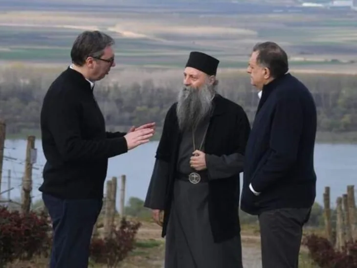 aleksandar vucic milorad dodik patrijarh Porfirije