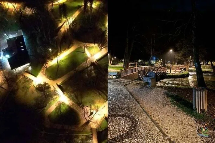 Vrelo Bosne rasvjeta