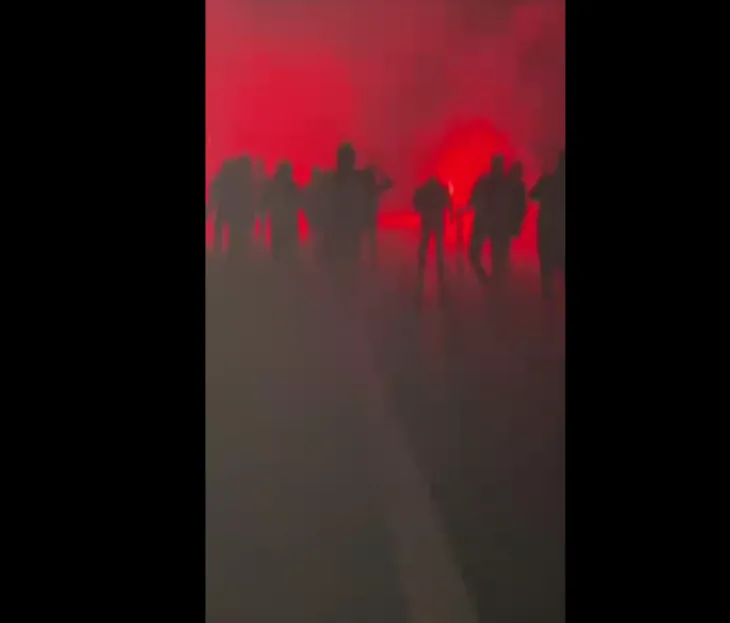 Sukob navijača Željezničara i Sarajeva kod Visokog  Screenshot 215