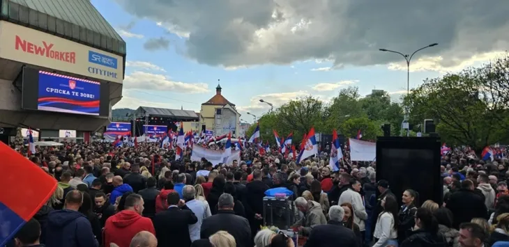 Banja Luka miting rezolucija o Srebrenici atv