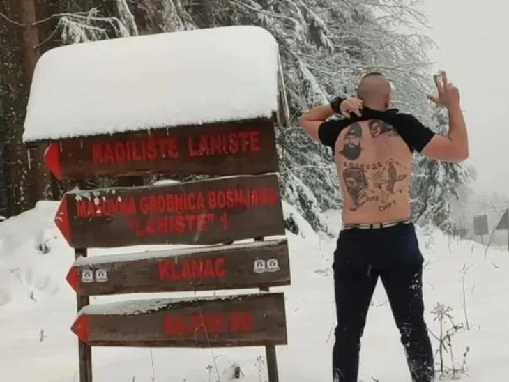 Drago Tendžerić poziranje sanski most