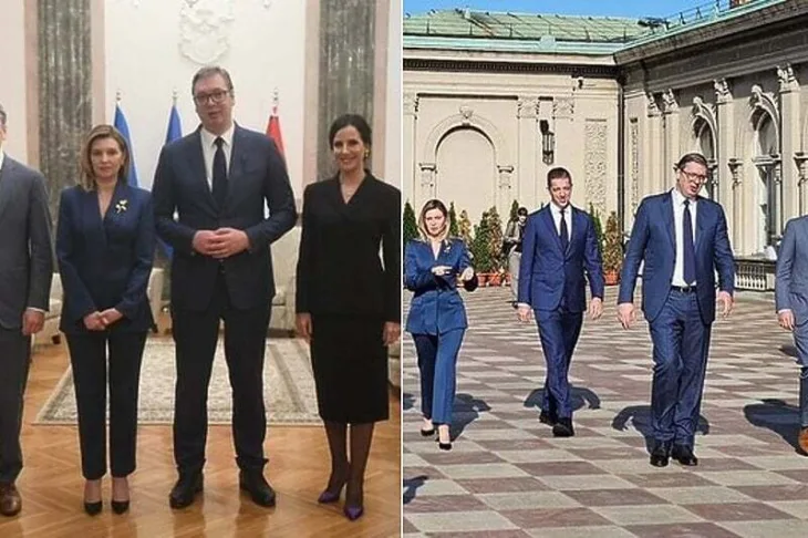 Aleksandar Vučić Olena Zelenska