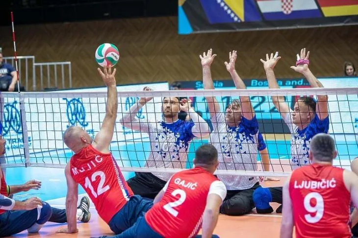 odbojka sjedeca Detalj s utakmice (Foto: Savez sjedeće odbojke BiH)
