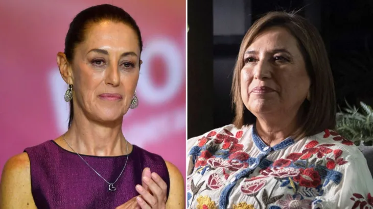 Claudia Sheinbaum i Xochitl Galvez foto CNN Screenshot