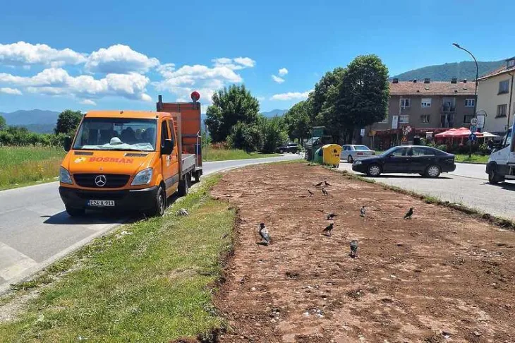 hrasnica Dionica trase tramvajske pruge od kružnog toka u Hrasnici do Famosa (Foto: Facebook Hrasnica)