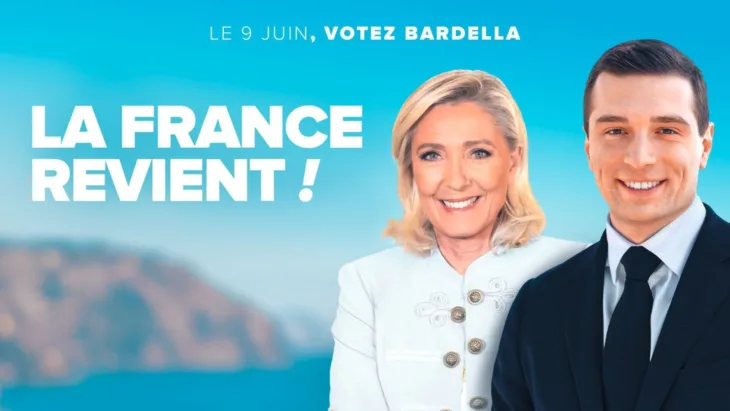 Jordan Bardella Marine Le Pen  francuska