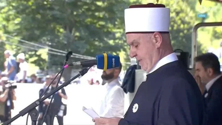 Husein ef. Kavazović Reisu-l-ulema Kavazović. Screenshot / BHRT