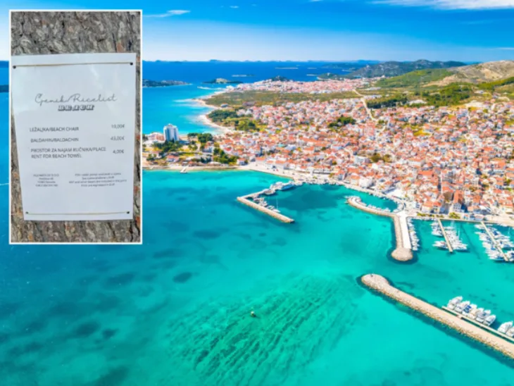 Hrvatska Vodice Beach bar u hrvatskoj naplacuje mjesto za peskir