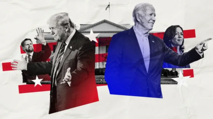 Kamala Harris Joe Biden Donal Trumap James David Vance