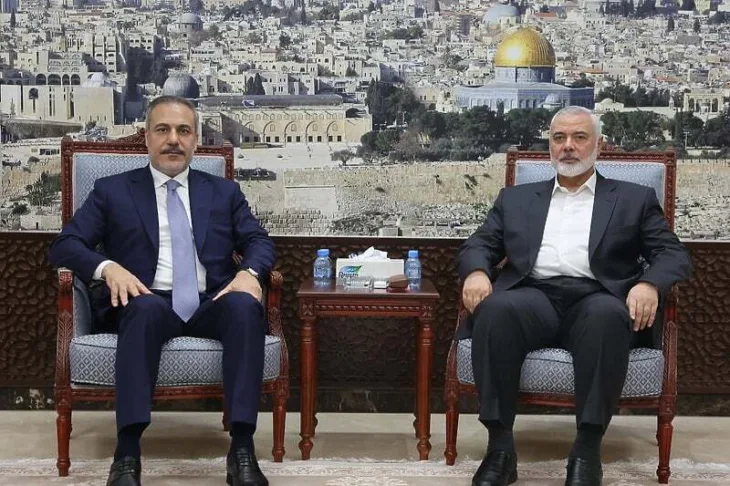 Hakan Fidan i  Ismail Haniyeh/Ministarstvo vanjskih poslova Turske