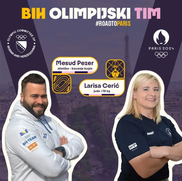 Larisa Cerić i Mesud Pezer OI Pariz