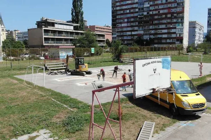 Sanacija igrališta OŠ "Hrasno" 1