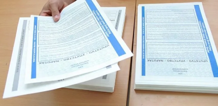 glasački listić stampa