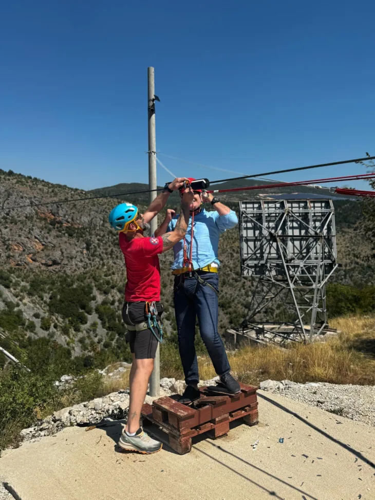 Dragan Covic zip line