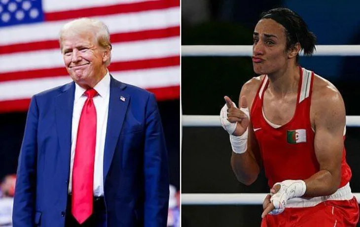 Donald Trump Imane Khelif Photo: Daily Mail