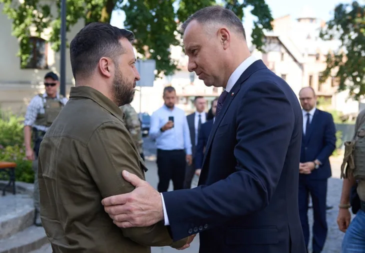 Andrzej Duda i Volodimir Zelenski