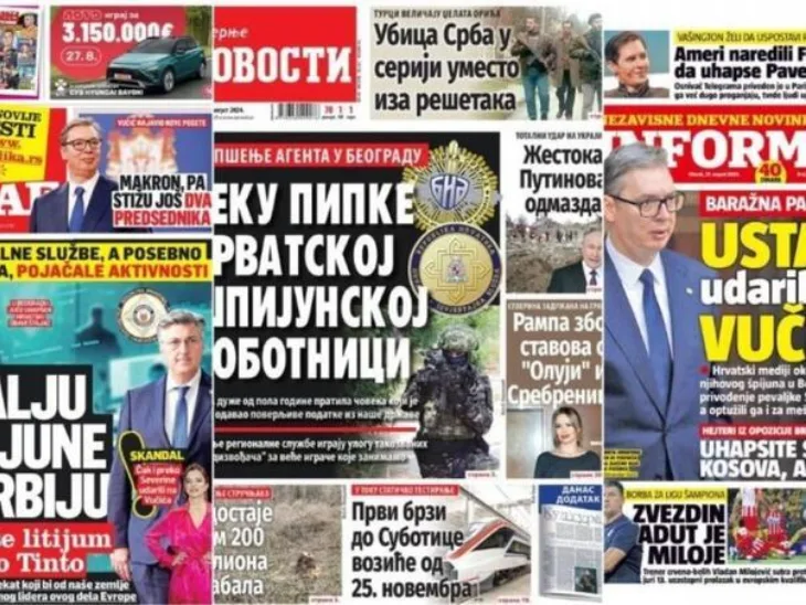 mediji srbija Histerija Vučićevih medija