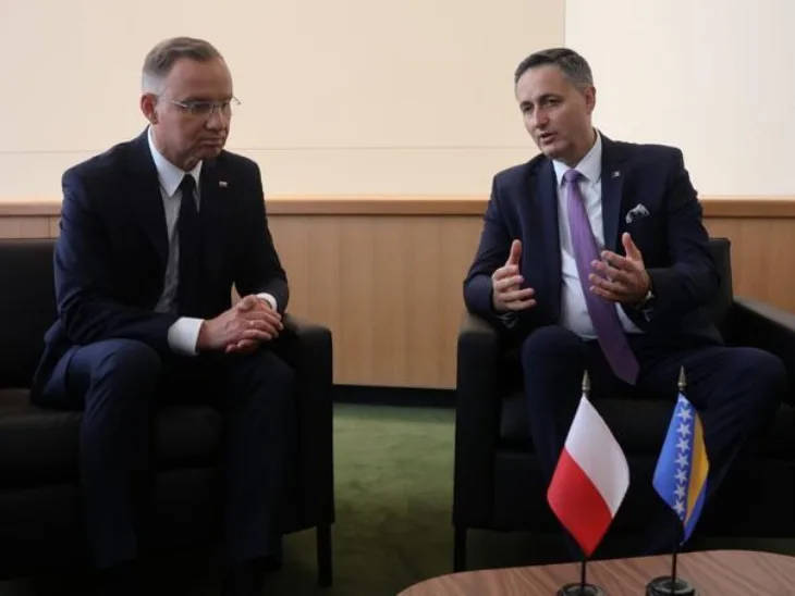 Denis Bećirović i predsjednik poljske Andrzej Duda Foto: Predsjedništvo BiH