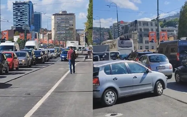 guzva sarajevo saobraćajni kolaps Saobracaj blokiran