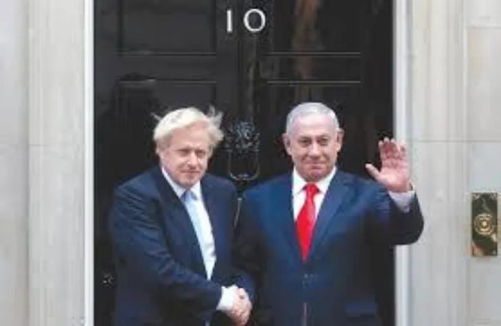 Boris Johnson Netanyahua