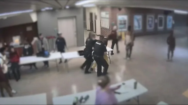 Policajac udario ucenika u glavu vise puta