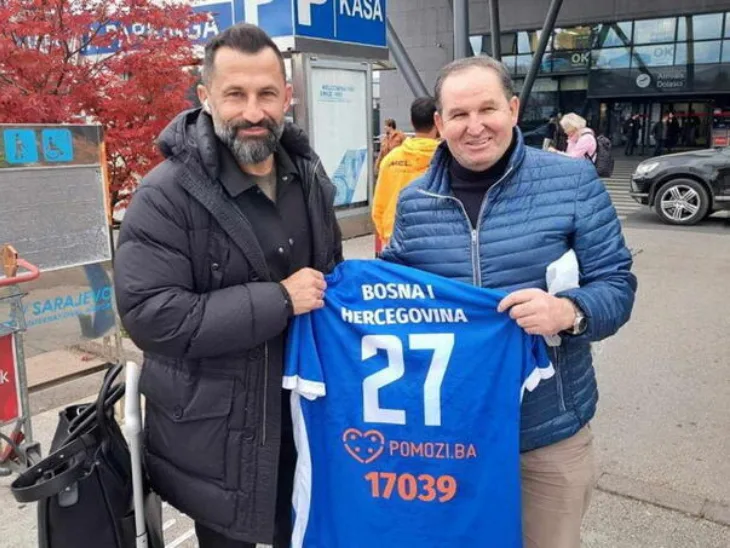 Hasan salihamidzic odrzao obecanje i stigao u bih hasan bih 67322809cf8a4