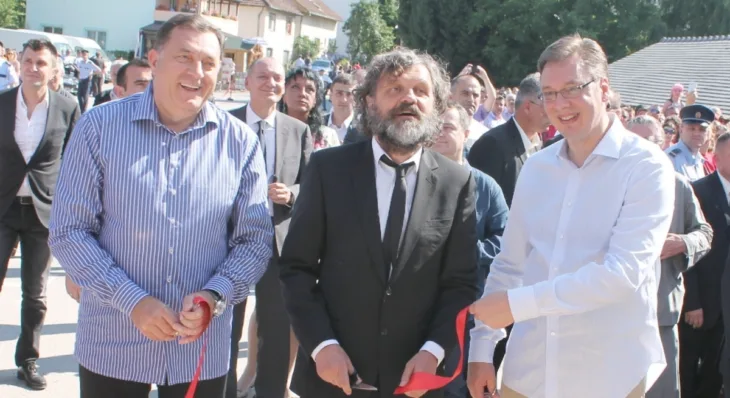 Emir Kusturica Aleksandar Vučić Milorad Dodik